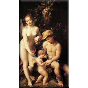  and Cupid 17x30 Streched Canvas Art by Correggio