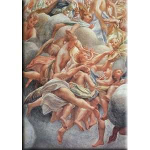   musicians 11x16 Streched Canvas Art by Correggio