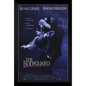   The Bodyguard FRAMED 27x40 Movie Poster Kevin Costner