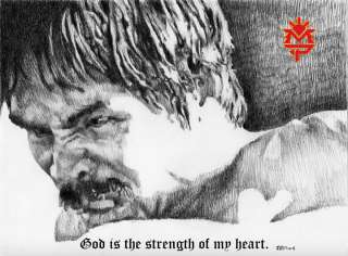 Manny Pacquiao GOD is the Strength of my Heart poster  