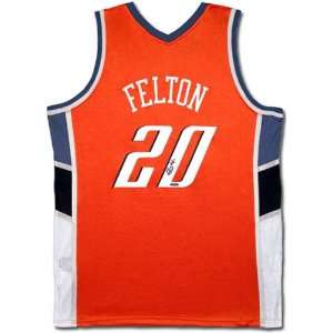  Raymond Felton Charlotte Bobcats Autographed Away Jersey 