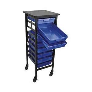  Mobile Work Center,with 9 Blue Trays   APPROVED VENDOR 