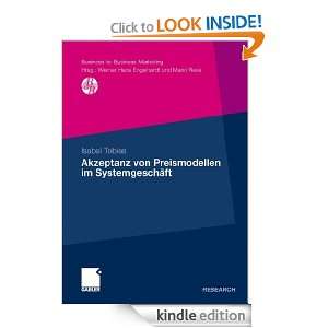 Akzeptanz von Preismodellen im Systemgeschäft (German Edition 