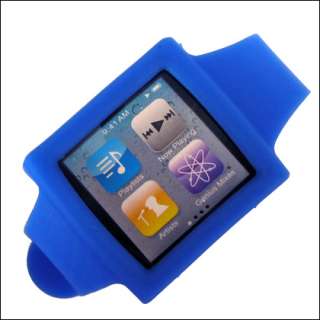   Silicone Watch Wrist Band Case Cover Skin For iPod Nano 6 6th 6 Gen