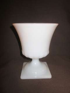 Beautfiul E.O. Brody Company White Milk Glass Pedestal Vase  