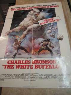 THE WHITE BUFFALO One1 Sheet MOVIE POSTER Original 1977  