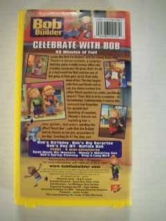 This is a Bob The Builder Celebrate With Bob Childrens VHS Tape.