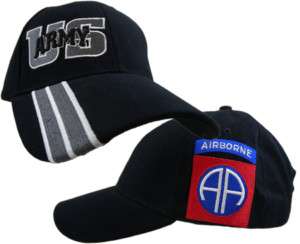 ARMY 82ND AIRBORNE SIDE MILITARY EMBROIDERED HAT CAP  