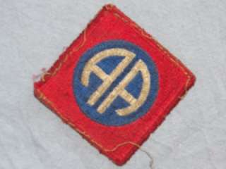 PATCH WWII US ARMY 82ND AIRBORNE INFANTRY DIVISION AS REMOVED CUTEDGE 