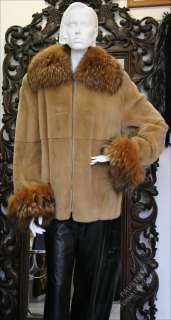 836 plucked mink fur jacket genuine fur  