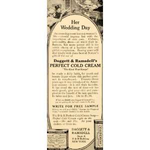 1914 Ad Daggett Ramsdell Cold Cream Soap Wedding Day   Original Print 