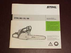 STIHL Owners Instruction Manual Chainsaw MS 170 180 C  