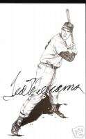 Ted Williams signed Autograph postcard  