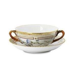 flora danica soup cup & saucer by royal copenhagen 13.5 oz.  