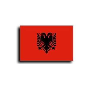  Albania 3x5ft Nylon Flag with Indoor Pole Hem and Fringe 