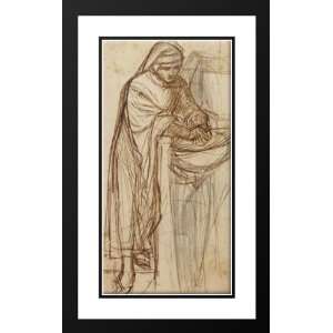 , Dante Gabriel 24x40 Framed and Double Matted Sketch For Dante 