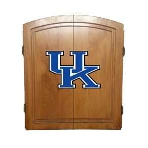  Kentucky Wildcats UK Dart Board Cabinet Case Sports 