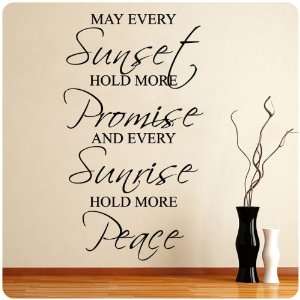  May Every Sunset Blessing New Wall Decal Decor Words Large 