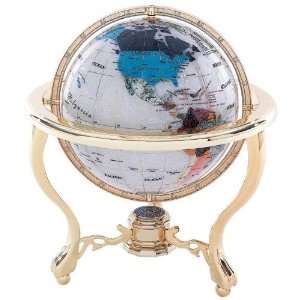   220mm Diameter Semi Precious Stone Globe 