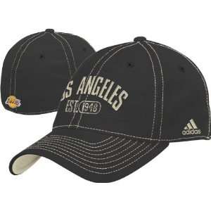  Los Angeles Lakers Distressed Flex Slouch Hat Sports 