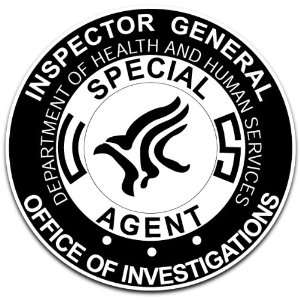 Special Agent Inspector General Office of Investigations DHS Sticker 4 