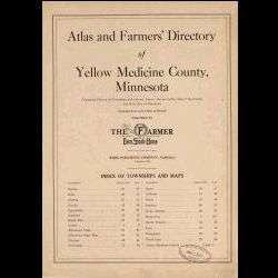 1929 Atlas & Plat Book of Yellow Medicine County, Minnesota   MN Maps 