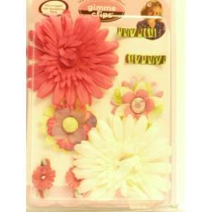   Mix n match 8 PCS Hair Accessory Pack   Pink, White and Purple Colors