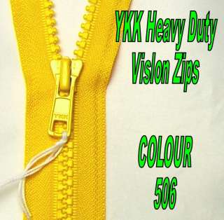 YKK VISLON H/D ZIP 58cm Open End/ended Buttercup 506  