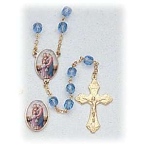  Crystal Rosary   Holy Family   7mm Crystal Beads   21in. Chain 