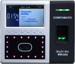 COMPUMATIC MB1000 BIOMETRIC FACE RECOGNITION TIME CLOCK  
