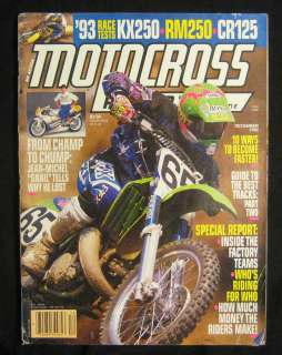 MOTOCROSS ACTION Magazine December 1992 1993 Race Tests  