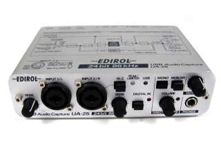 ROLAND EDIROL 24bit 96kHz USB Audio Capture UA 25  