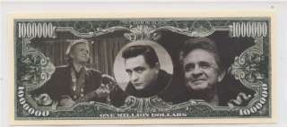 JOHNNY CASH $ * Novelty Bill * Country Music Legend NEW  