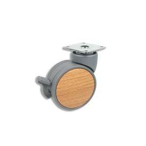   Casters   Grey Caster with Beech Finish   Item #400 75 GY BE SP WB WCN