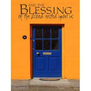 Custom Lettering Decals   And the blessings of the lord rested upon us 