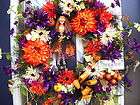 Trick~or~Treat​~ELEGANT~HALLO​WEEN~WITCH~DOL​L~DOOR~WREATH 