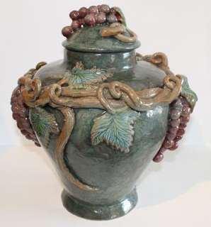 Mexican Pottery glazed pot Tonala Macario Covarrubias  