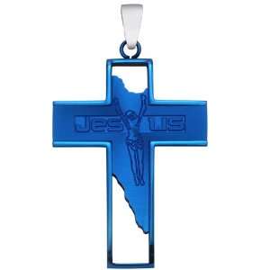   Cross with Jesus across the Center and Crucifix (Chain Not Included