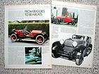 1956 3+Page Print & Photo Article 1918 STUTZ BEARCAT Roadster  