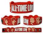 ALL TIME LOW Rubber Bracelet Wristband So Wrong, Its Right Red