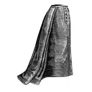  1893 Skirt with Watteau Pleat Pattern 