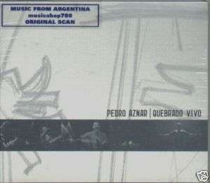 PEDRO AZNAR, QUEBRADO VIVO. LIVE. FACTORY SEALED 2 CD SET. IN SPANISH.