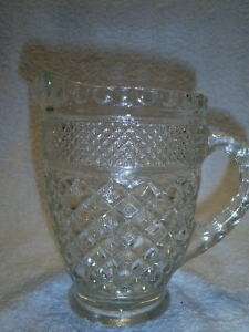 Anchor Hocking Wexford Pattern Small Pitcher  