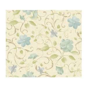  York Wallcoverings PS3817 Wind River Watercolor Flowers 