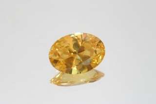 8mmx6mm OVAL CITRINE SAPPHIRE AAAAA CZ GEMSTONE YS#7  