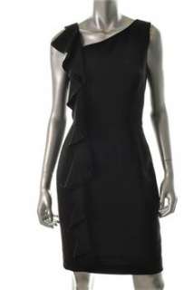 Calvin Klein Black Career Dress BHFO Ruffled 4  
