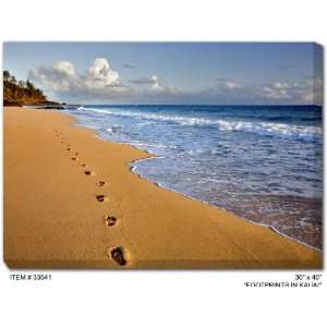  All Weather Art Footprints In Kauai Print