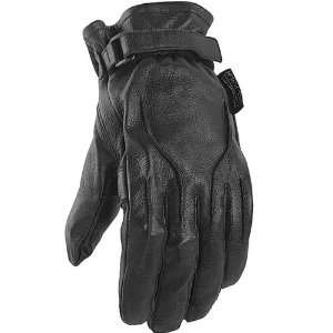 Power Trip Jet Black Womens Leather Harley Touring Motorcycle Gloves 