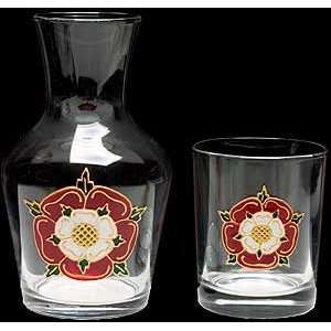 Celtic Glass Designs Hand Painted Water Set Comprising Carafe 