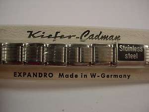   Kiefer Cadman Expandro watch band West German 13 16mm 5/8 inch  